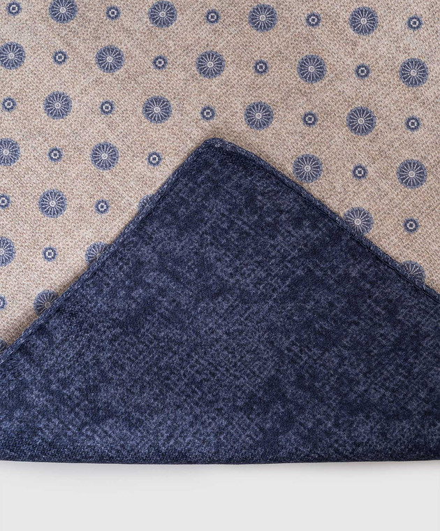 Pini Parma Двухсторонний платок-паше из шелка с принтом 60593802 изображение 3