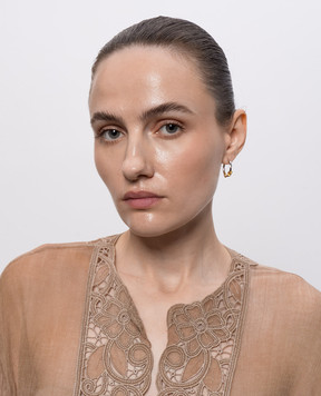 Missoma Серебряные серьги-конго Lucy Williams Vuzle с позолотой LW25GSE2NS