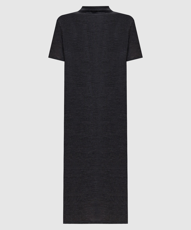 Jil Sander Сіра сукня міді з вовни J02CT0608J14857