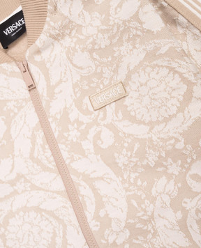 Versace Дитяча бежева спортивна куртка у візерунок 10227431A16796