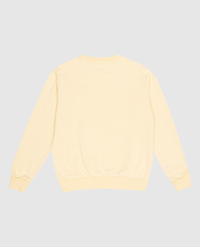 Versace Дитячий жовтий світшот з принтом логотипа 10183341A16973